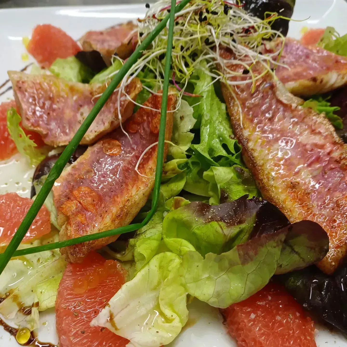 salade de rougets pamplemousse